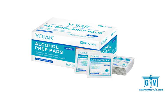 Alcohol Prep Pads Large Estéril